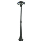 Solar LED Garden Light 150 Lumens 6000K IP65 - Solar Panel 4.6W -  Courtyard/Bollard Light