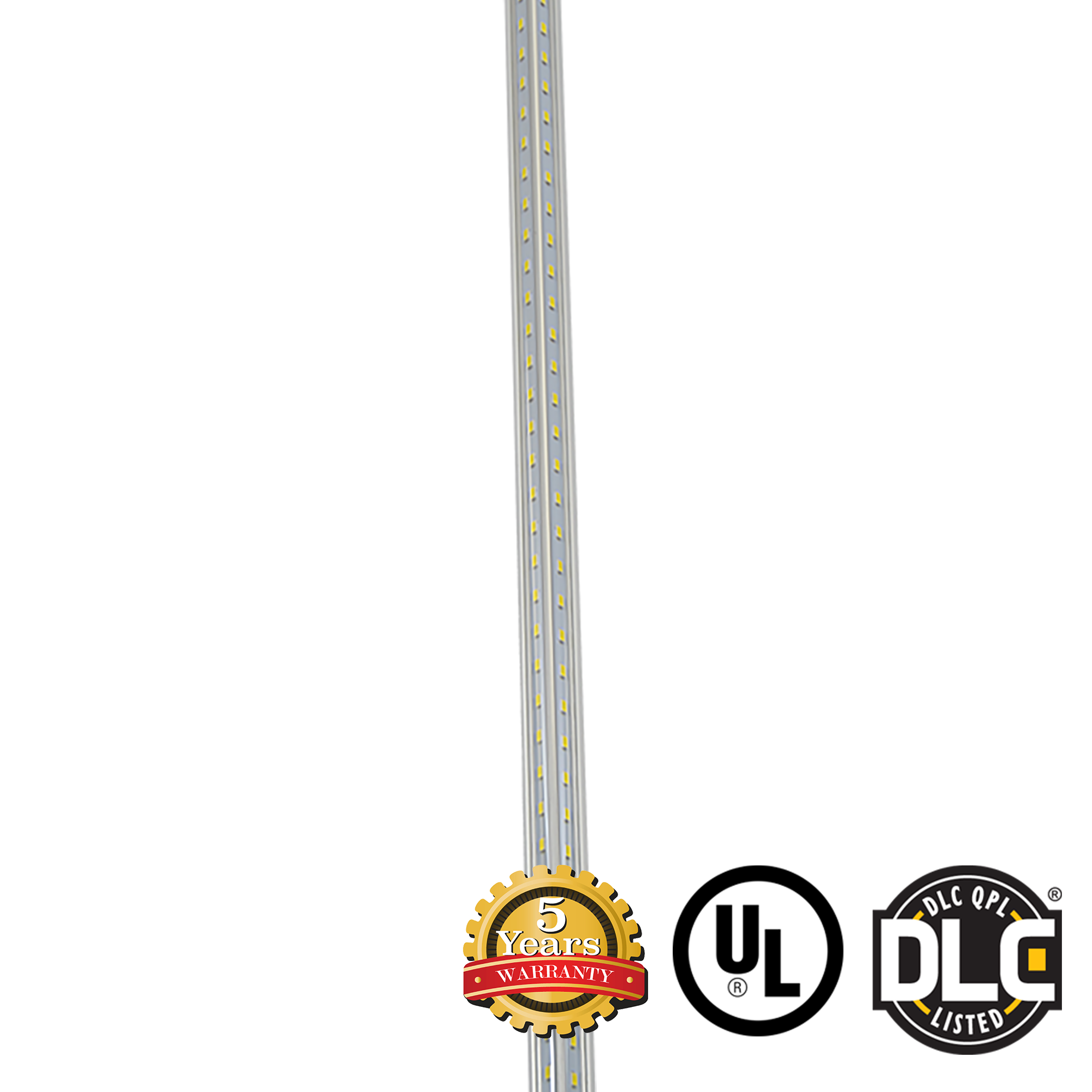 T8 6ft LED Refrigeration/Cooler Tube Light 40W 5000K 4800 Lumens - Clear - DLC Certified 5 Year Warranty