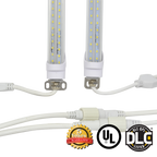 T8 6ft LED Refrigeration/Cooler Tube Light 30W 5700K 3300 Lumens - Clear - IP65 UL DLC Certified 5 Year Warranty