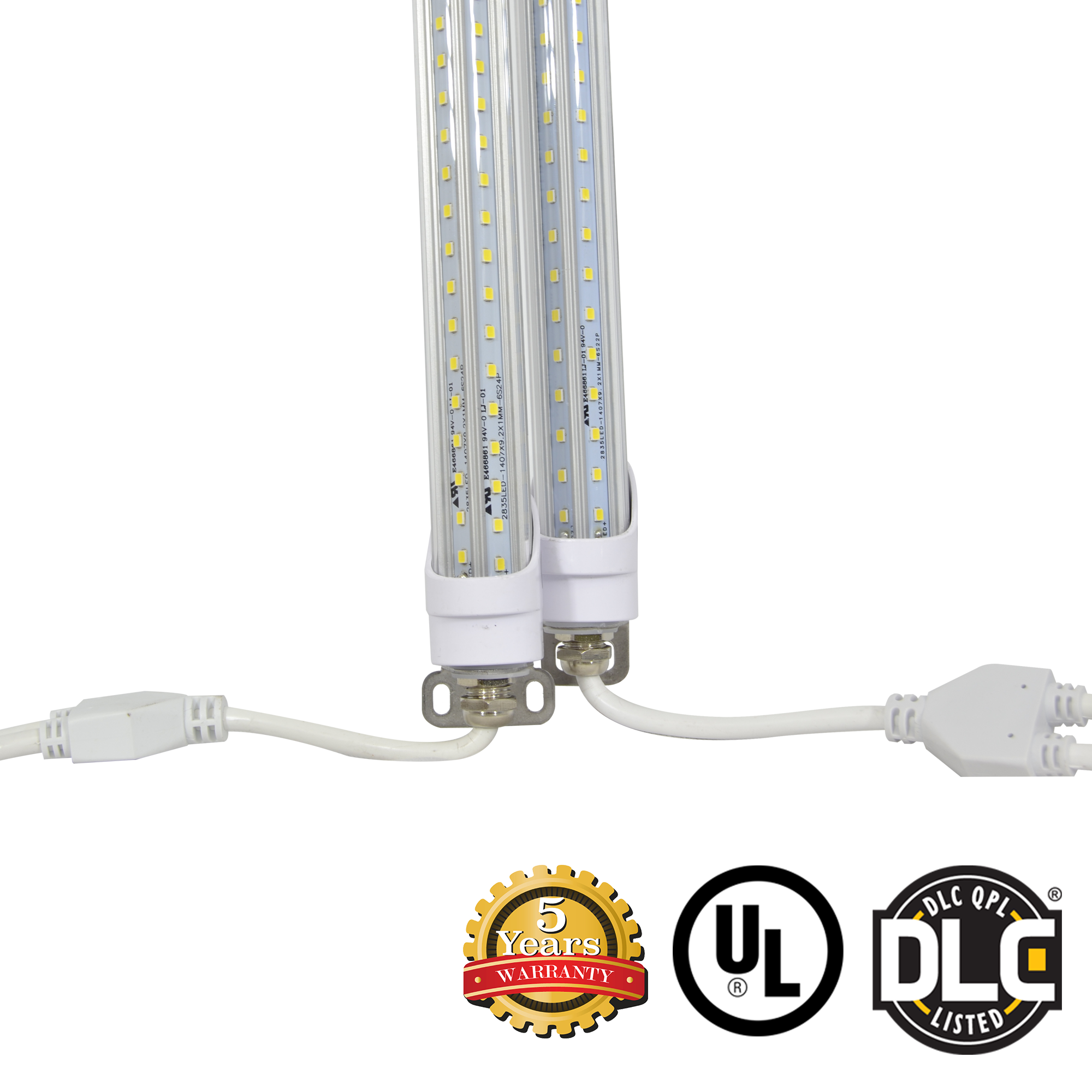 T8 6ft LED Refrigeration/Cooler Tube Light 40W 5000K 4800 Lumens - Clear - DLC Certified 5 Year Warranty