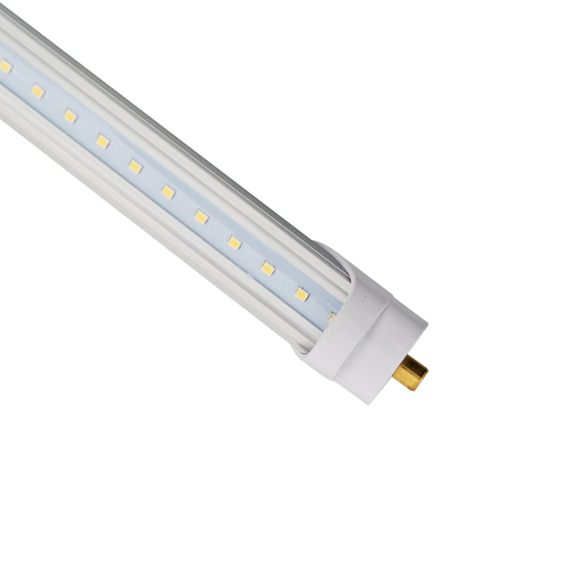 T8 8ft LED Tube Light - FA8 Base - 36W 4680 Lumens ETL DLC Certified 5 Year Warranty - Ballast Bypass Only