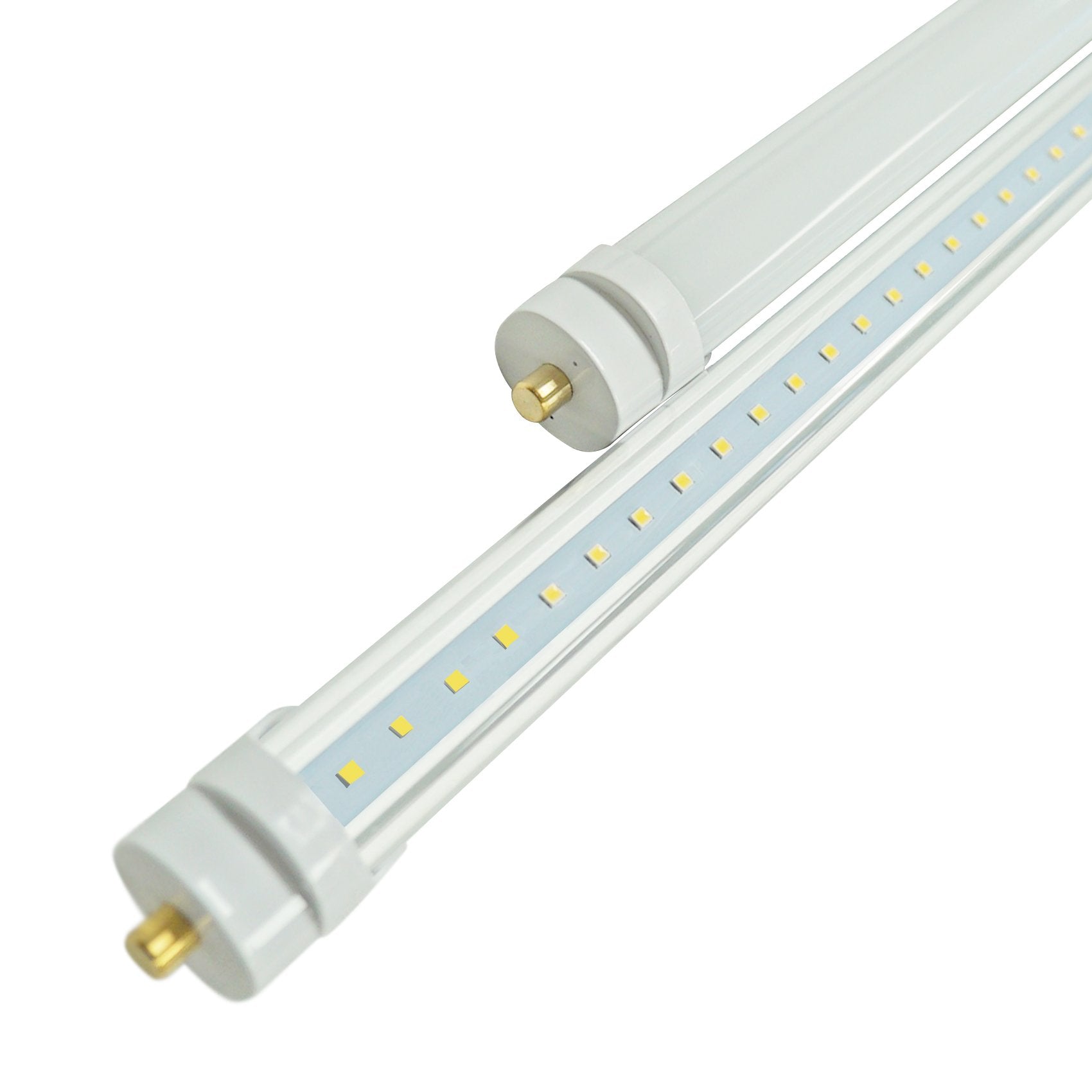 T8 8ft LED Tube Light - FA8 Base - 40W 4800 Lumens 6000K ETL Listed 3 Year Warranty - Ballast Bypass Only