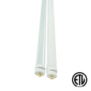 T8 8ft LED Tube Light - FA8 Base - 40W 4800 Lumens 6000K ETL Listed 3 Year Warranty - Ballast Bypass Only