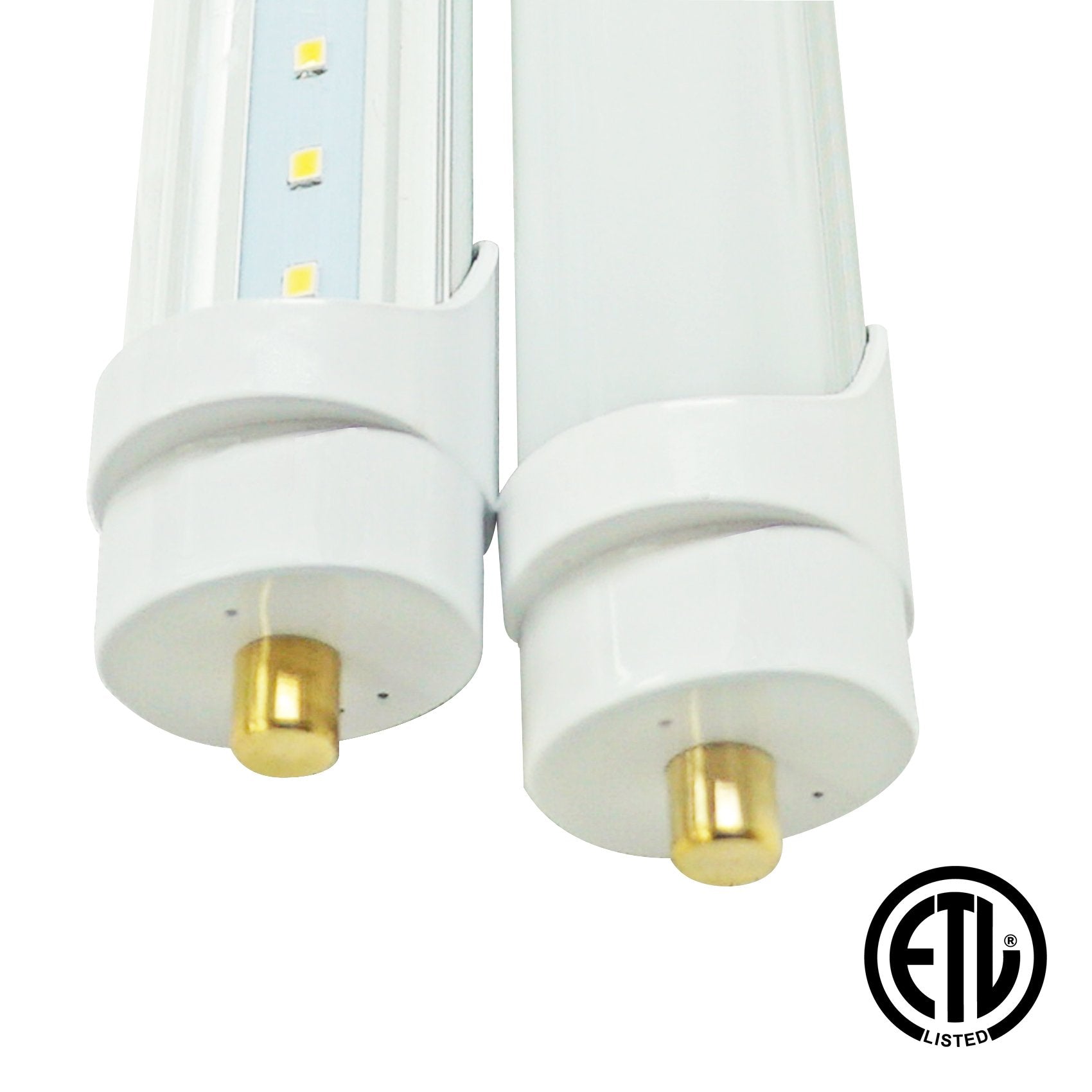 T8 8ft LED Tube Light - FA8 Base - 40W 4800 Lumens 6000K ETL Listed 3 Year Warranty - Ballast Bypass Only