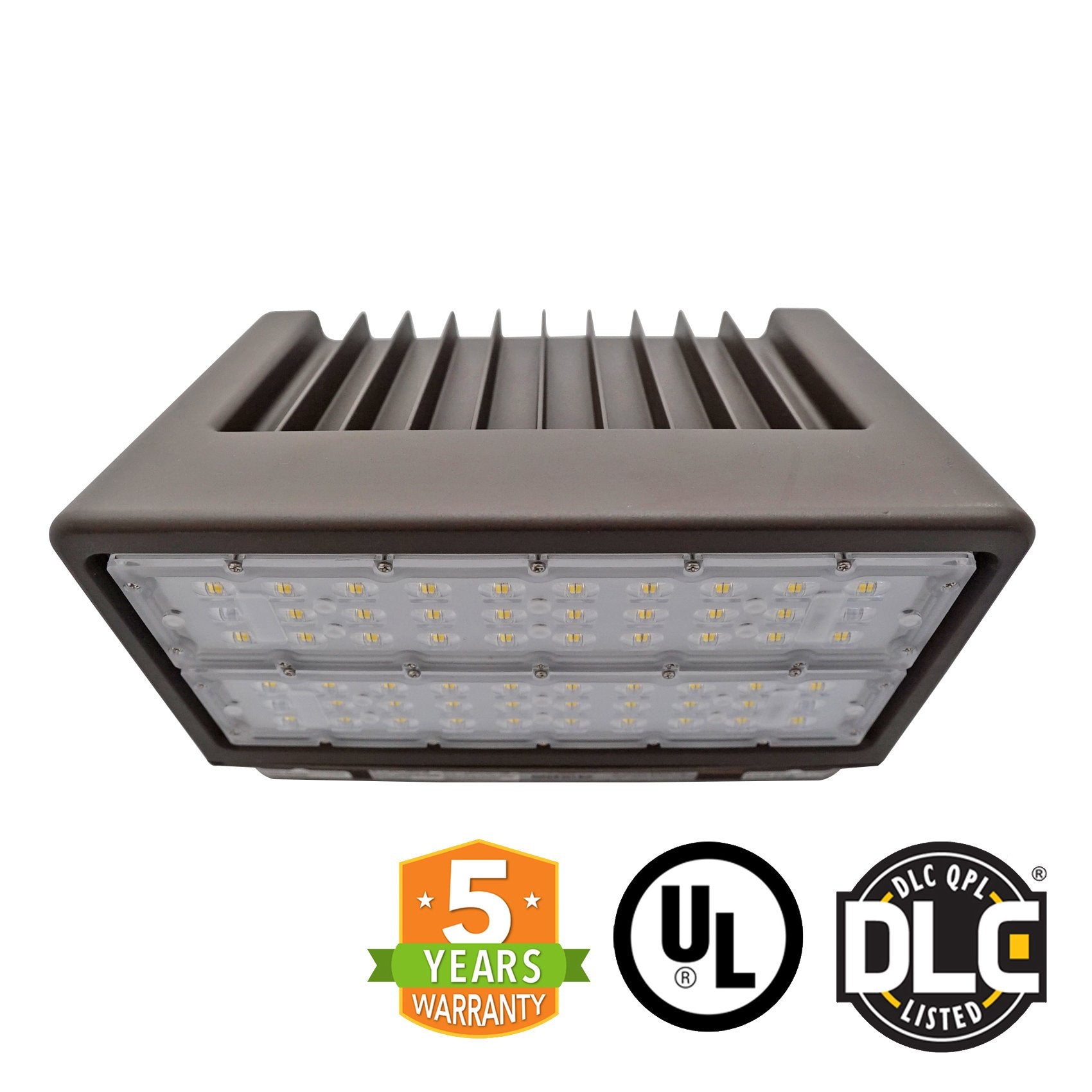 LED Wall Pack - 100W 5000K 13190 Lumens IP65 UL DLC Certified 5 Year Warranty - Full Cutoff - Dark Sky