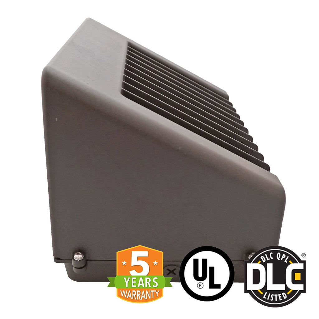 LED Wall Pack - 100W 5000K 13190 Lumens IP65 UL DLC Certified 5 Year Warranty - Full Cutoff - Dark Sky
