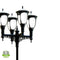 Solar Post Top LED Lamp 2000 Lumens IP65 - Solar Panel 12.5W - LED Street/Garden/Park Light - With Motion Sensor