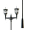Solar Post Top LED Lamp 2000 Lumens IP65 - Solar Panel 12.5W - LED Street/Garden/Park Light - With Motion Sensor