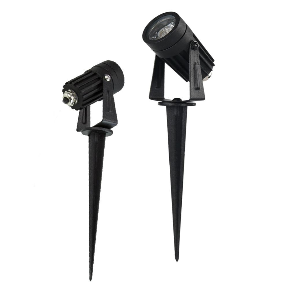 LED Landscape Light 3W 3000K 200 Lumens Black IP67 3 Year Warranty - Accent Light - Stake Mount