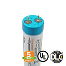 Hybrid T8 4ft LED Tube Light - Glass - G13 Base - 18W 2340 Lumens UL DLC Certified 5 Year Warranty - Ballast Compatible or Bypass - Pack of 25