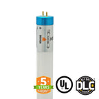 Hybrid T8 4ft LED Tube Light - Glass - G13 Base - 18W 2340 Lumens UL DLC Certified 5 Year Warranty - Ballast Compatible or Bypass - Pack of 25