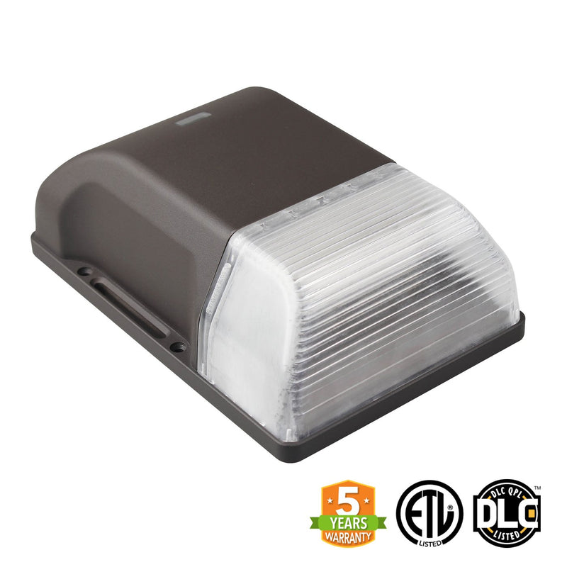 Mini LED Wall Pack - 20W 2850 Lumens IP65 ETL DLC Certified 5 Year Warranty - With Photocell