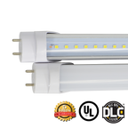 Hybrid T8 4ft LED Tube Light 18W 2682 Lumens UL DLC Certified 5 Year Warranty - Ballast Compatible or Bypass